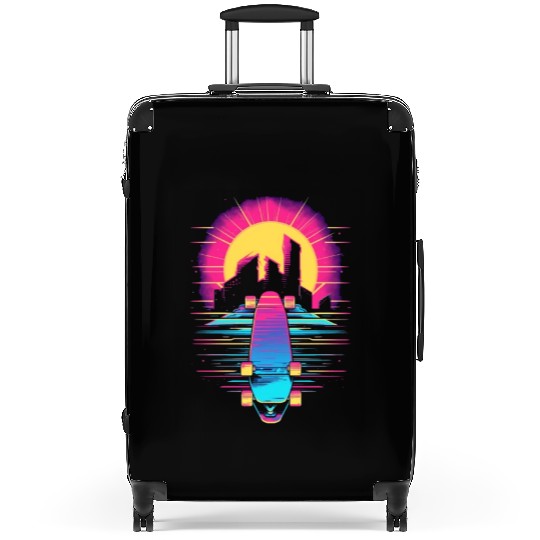 Skateboarding Skateboard Skates 80s 90s Retro Suitcases