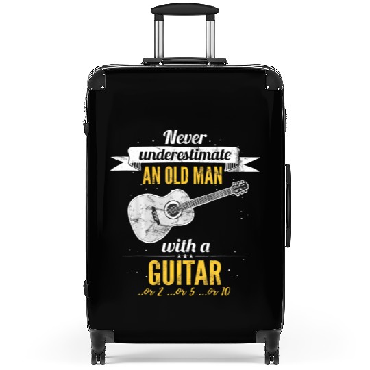 Never Underestimate An Old Man With A Guitar Or 2 Suitcases