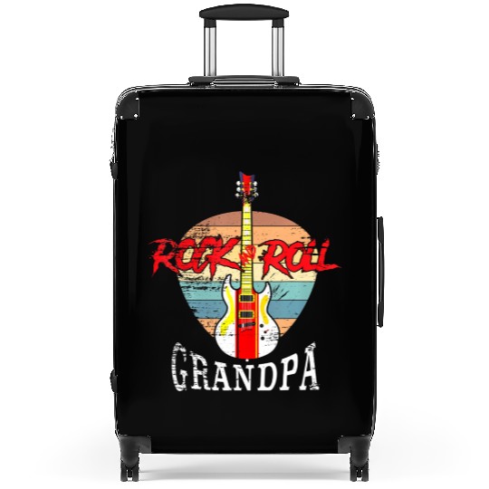 Rock And Roll Grandpa Vintage Retro Guitar Suitcases