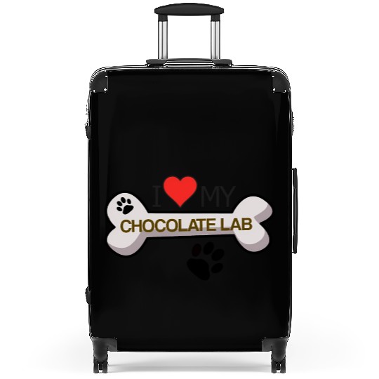 Chocolate Labrador - I Love My Chocolate Lab Suitcases