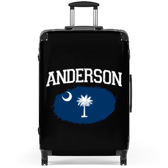 Anderson Sc South Carolina Flag Usa Sports Suitcases