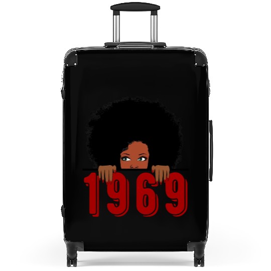 Black Queen Born In 1969 50Th Awesome Suitcases