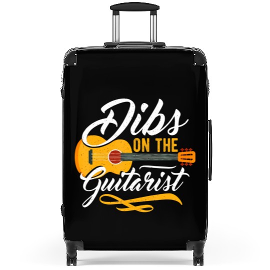 Dibs on the Guitarist Guitar Player Wife Suitcases