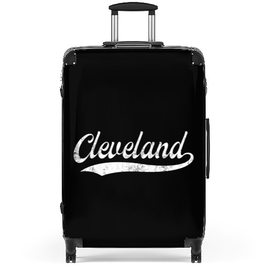 Vintage Cleveland Ohio Distressed Suitcases