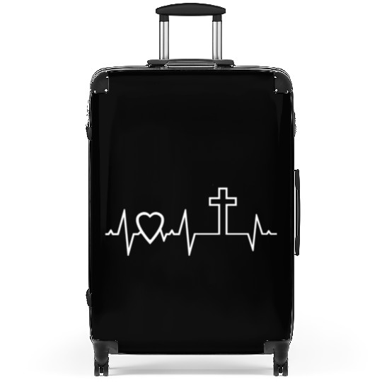 Christian Cross I Love Jesus Easter Resurrection Suitcases