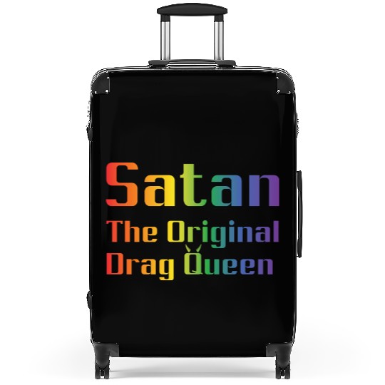 Funny Hail Gay Satan Lgbt Goth Gay Pride Baphomet Suitcases