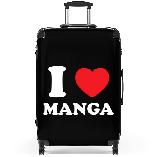 Manga Fan Of Japanese Animation Comics Heart Manga Suitcases