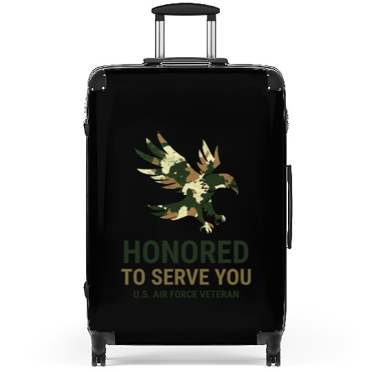 Honored To Serve You Us Air Force Vetera Suitcases