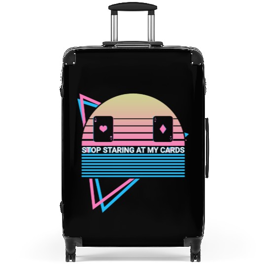 Poker Player Retro Suitcases