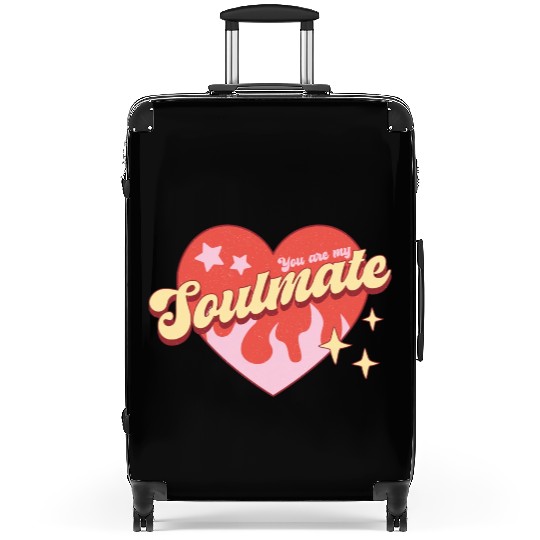 Soulmate heart valentine sublimation trending Suitcases