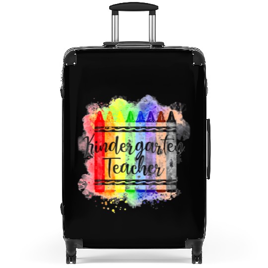 Funny Kindergarten Teacher Crayon Back To School Suitcases