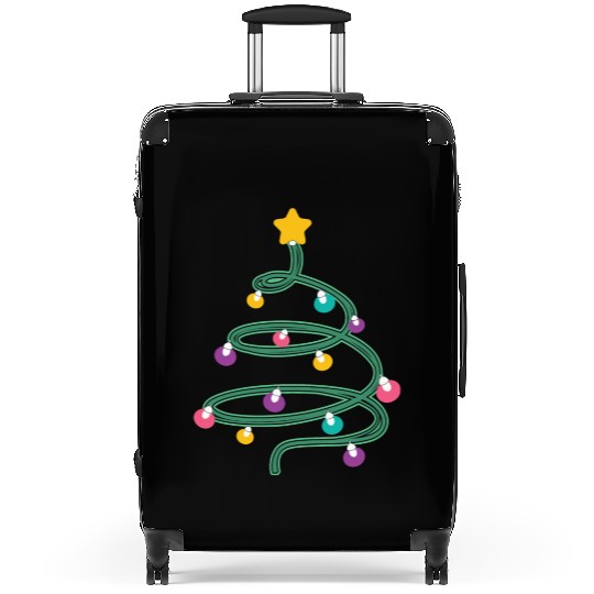 Christmas Light Christmas Tree Suitcases