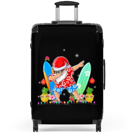 Dabbing Santa Christmas In July Hawaiian Xmas Suitcases