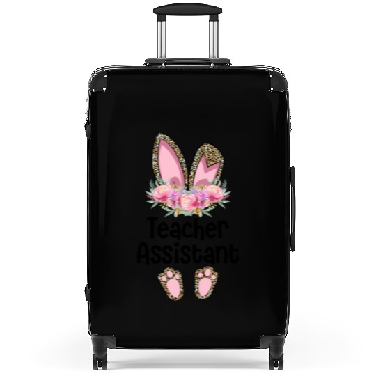 Easter Bunny Ear Teacher Leopard Teacher Assistant Suitcases