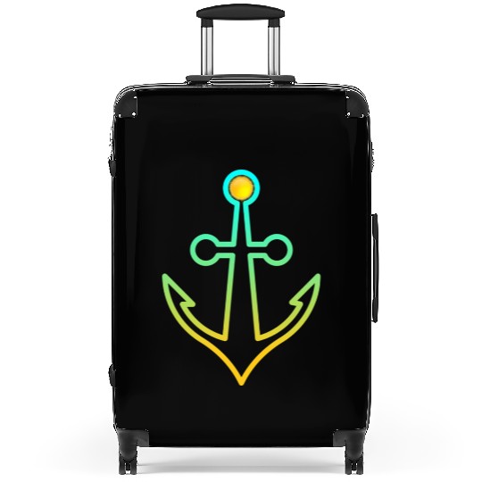 Preppy Nautical Anchor For Sailors Boaters Suitcases