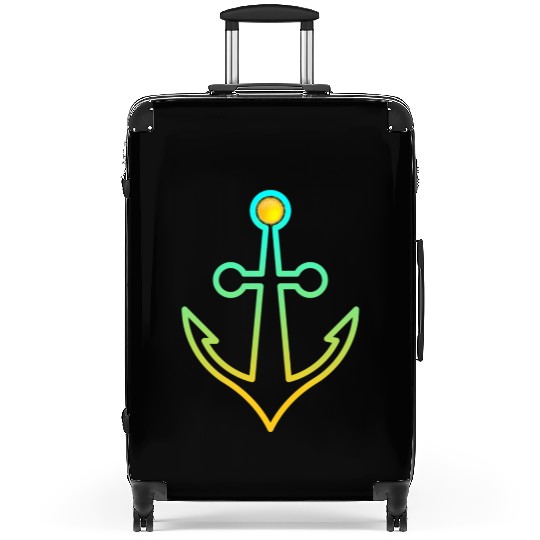 Preppy Nautical Anchor For Sailors Boaters Suitcases