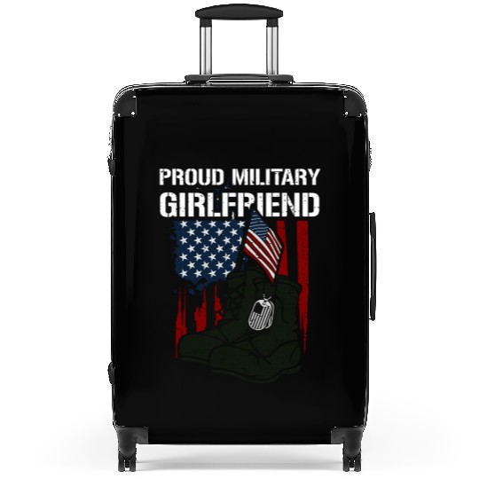 Friend Proud Military Friend Memorial Day Suitcases