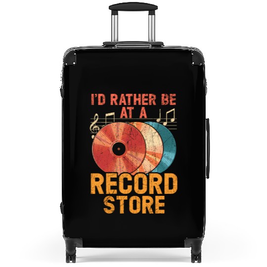 I'D Rather Be At A Record Store Vinyl Record Suitcases