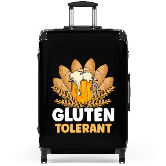 Gluten Tolerant Meme Humor Drinking Suitcases