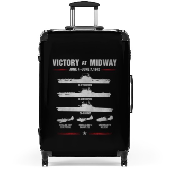 Victory At Midway Battel World War 2 Suitcases