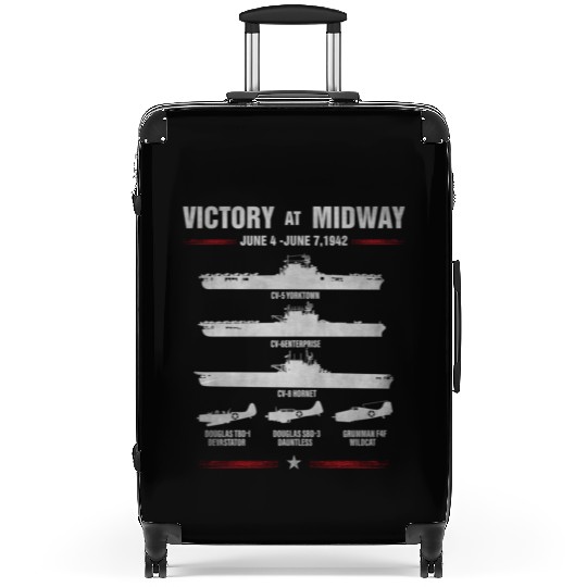 Victory At Midway Battel World War 2 Suitcases