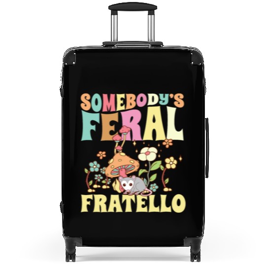 Somebody's Feral Fratello Italian Brother Opossum Suitcases