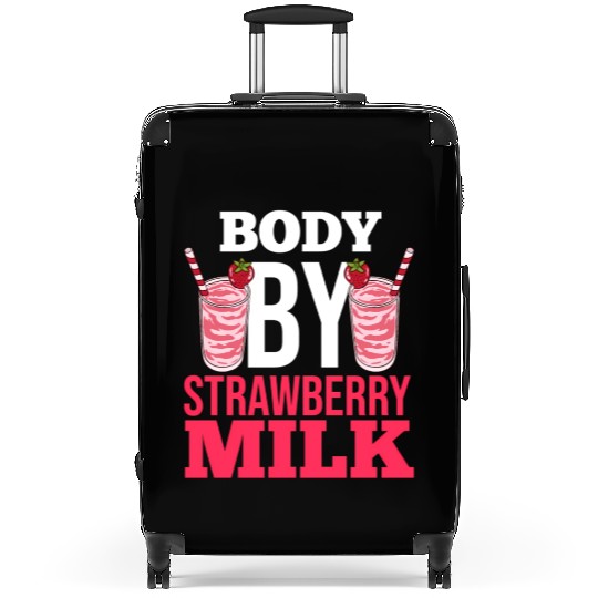 Strawberry Milk Shake Korean Vegan Japanese Suitcases