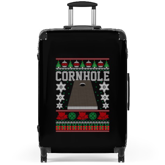 Cornhole Ugly Happy Suitcases