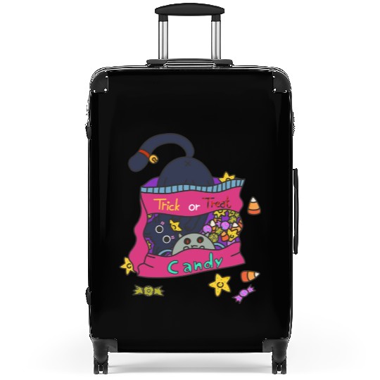 Cute Candy Eating Trick Or Treat Halloween Design Suitcases
