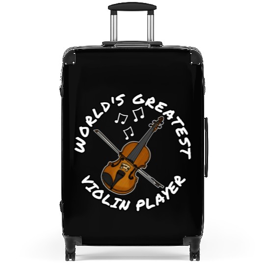 World s Greatest Violin Player Violinist String Suitcases