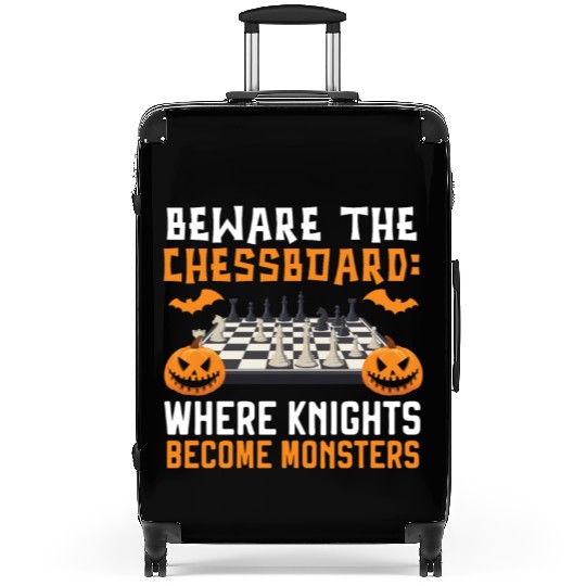 Chess Halloween Trick Or Treat Chess Board Game Suitcases