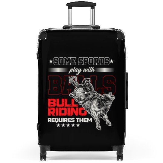 Bull Riding Sports Rodeo Cowboy Western Bull Rider Suitcases