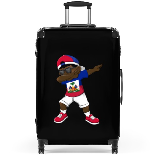Dabbing Haitian Haiti Flag Dab Dance Suitcases