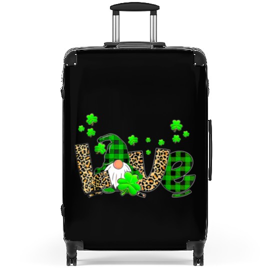 Bleached Love St Patric Day Gnomes Shamrock For Suitcases
