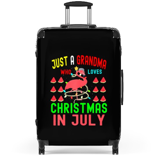Just a Grandma Who Loves Christmas In July Suitcases