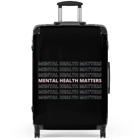 Mental Health Matters | Sans VII French Gray Suitcases