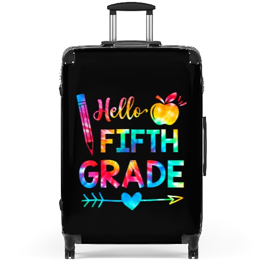 Tie Dye Hello 5th Grade Teachers Students Back To Suitcases