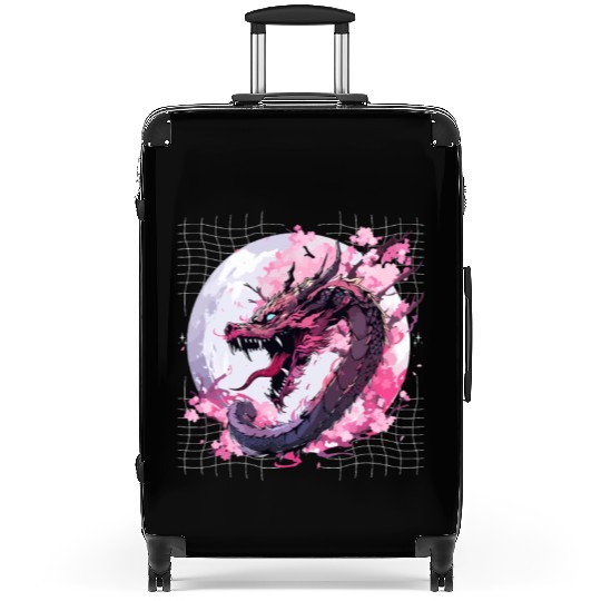 Japanese Dragon Cool Oriental Asian Dragon Humor Suitcases