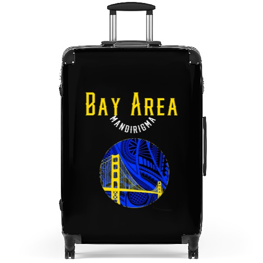 San Francisco Bay Area Bridge Polynesian Warrior T Suitcases