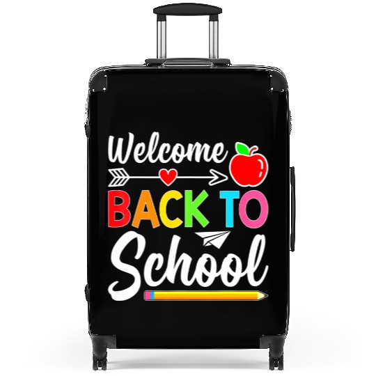 Welcome Back To School First Day of School Suitcases