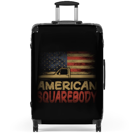American Flag Square Body American Squarebody Truc Suitcases