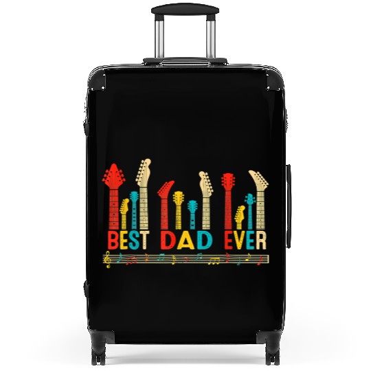 Best Dad Ever Daddy Guitar Vintage Guitar Fathers Suitcases