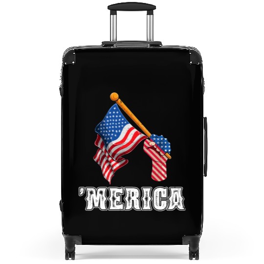 Patriotism Merica Pride US Patriots USA Fan Suitcases