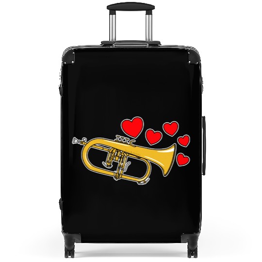 Valentines Flugelhorn Teacher Brass Player Wedding Suitcases