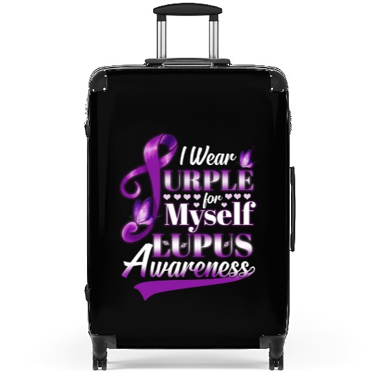 I Wear Purple For Myself Lupus Awareness Suitcases