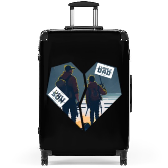 Connected Hearts: A Father Son Design of Love Suitcases