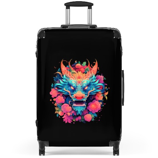 Cool dragon design Suitcases
