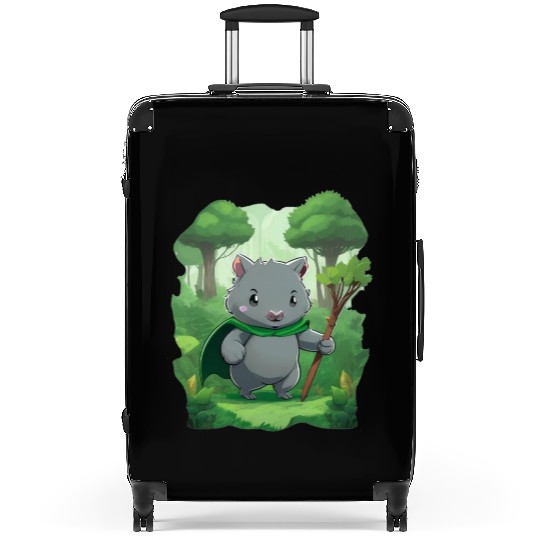 Wombat Hero - Green Cape Wombat Suitcases