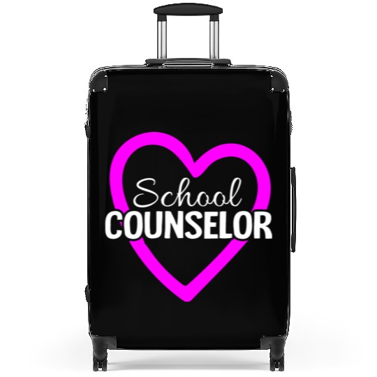 Proud School Counselor Cool Teacher Suitcases