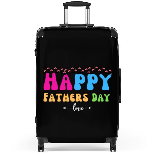 Happy Fathers Day i love you dad Heart Daddy funny Suitcases